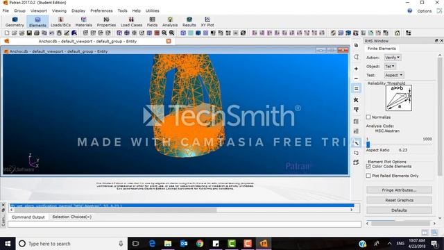 Patran/Nastran Tutorial: Tetmeshing Anchor Geometry and Verifying Mesh Quality смотреть онлайн