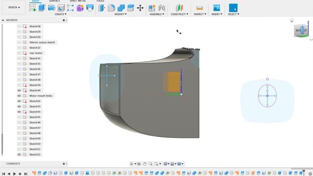 How to 3D Print an Aeroplane with Fusion 360 - Day 9 - Section the fuselage смотреть онлайн