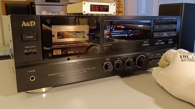 Кассетная дека A&D GX-Z7100 (AKAI GX-75), Япония калибровка, запись