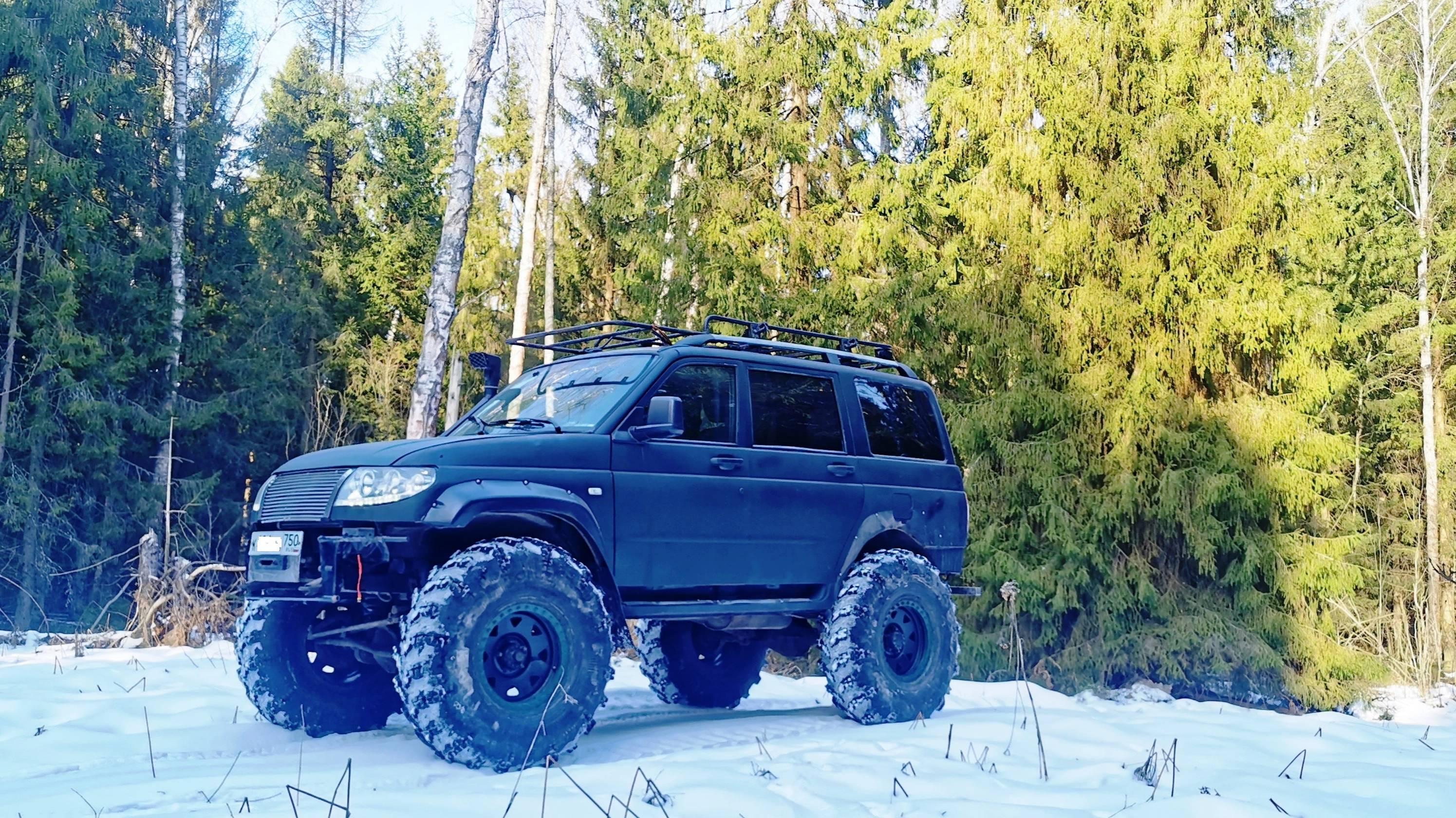 Уаз Росомах. Лесные дорожки в последних числах февраля 2025