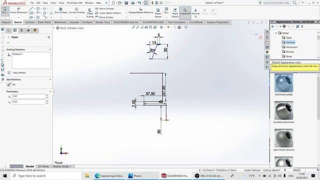 Exercise 24-Line,CenterLine,Smart Dimension,Revolved Boss Base-SolidWorks смотреть онлайн