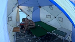 Обзор палатки Polar Bird 4Т long Компакт и пол ЭВА I Удобное расположение в несколько вариантов.