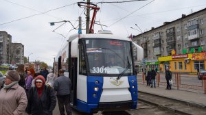 «Трамвай Победы» 71-152 (ЛВС-2005)-3301. Покатушки и обзор.