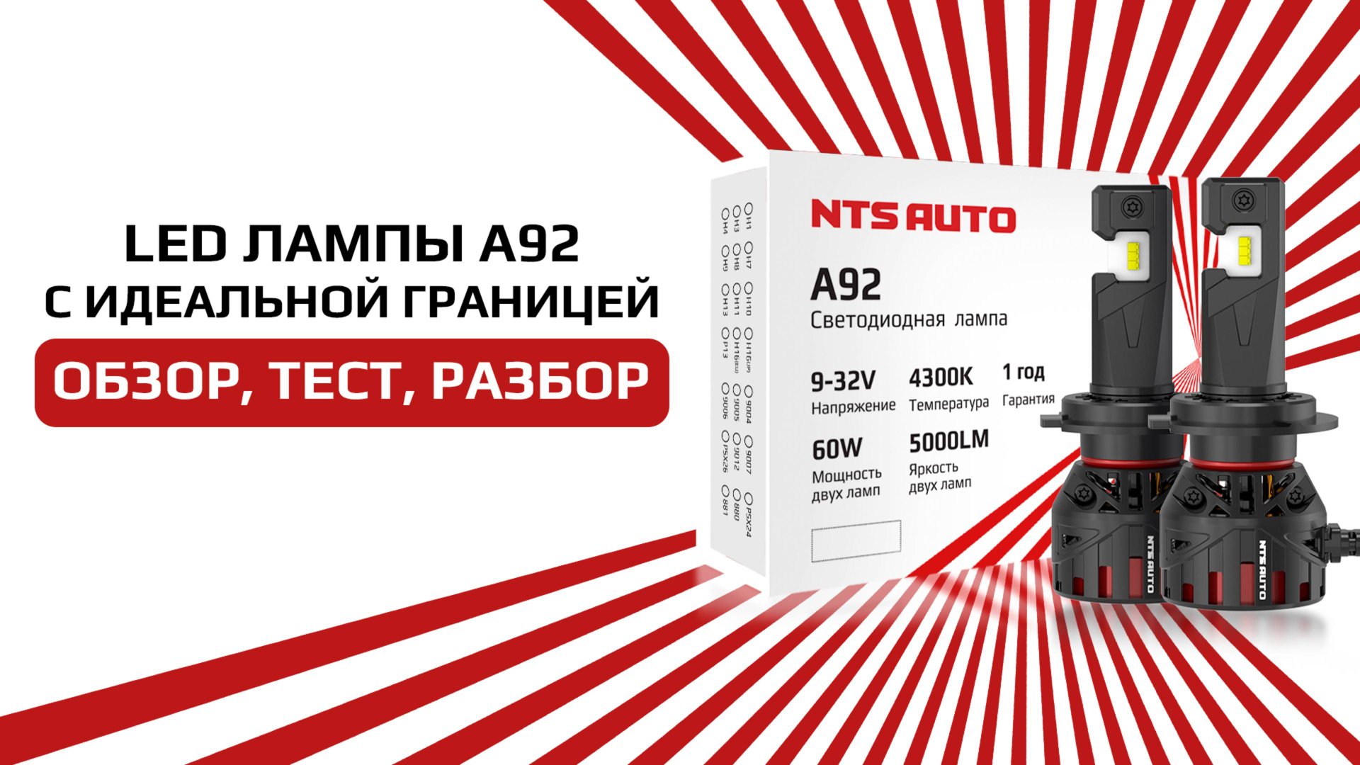 Светодиодные лампы A92 4300К с идеальной СТГ смотреть онлайн