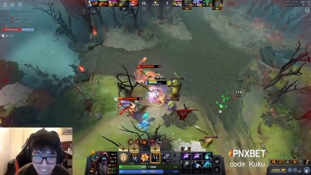 PSG.LGD.Ame gets mad at Bulba in a pub game смотреть онлайн