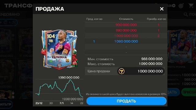 Плюс 1 000 000 000 монет в FC mobile ( без рофла ) смотреть онлайн