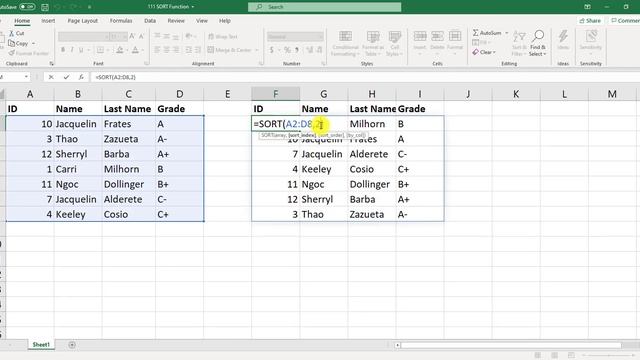 3-006. SORT Function