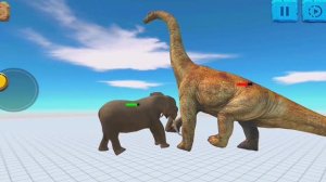 КОМАНДА СЛОНОВ ПРОТИВ КОМАНДЫ БРАХИОЗАВРОВ 🔥😱 Animal Revolt Battle Simulator