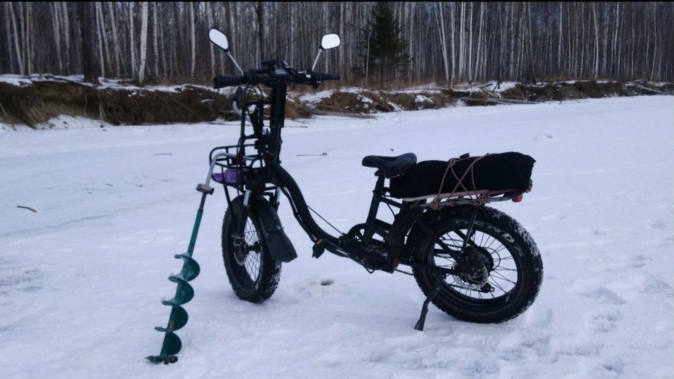 Рыбалка на электровелосипеде в -31 градус Цельсия на Камчатке.Видео отзыв #электровелосипед #рыбалка смотреть онлайн
