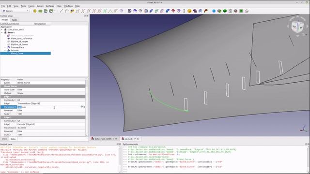 FreeCAD Wing Root Fairing смотреть онлайн