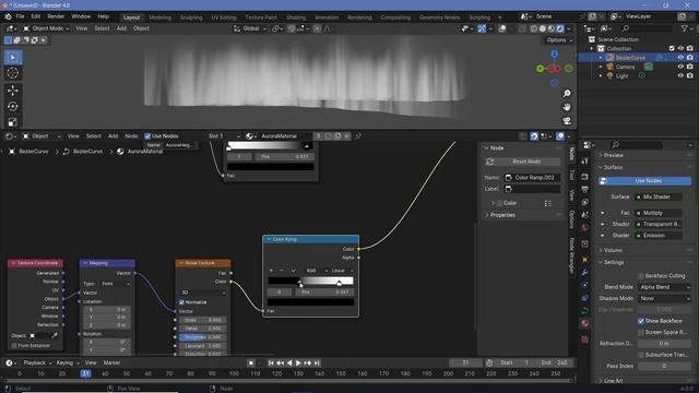 Aurora Generator using Geometry Nodes - Blender Tutorial смотреть онлайн