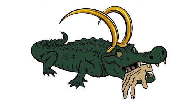Alligator Loki | Procreate Illustration Timelapse | EG Creates смотреть онлайн