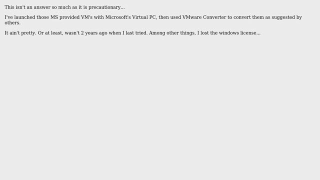 How do I convert a .vhd disk image to work with VMWare Fusion 2? (10 Solutions!!) смотреть онлайн