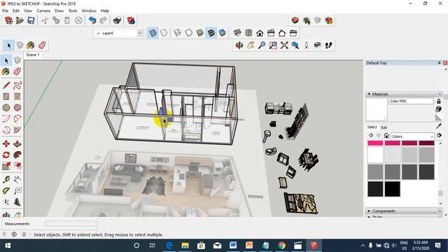 JPEG to SketchUp смотреть онлайн