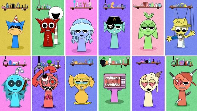 Всем Спрунки нужна ПОМОЩЬ! Спрунки ВЫЖИЛИ #sprunki #incredibox смотреть онлайн