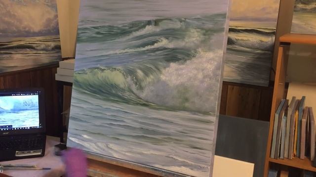 Painting Ocean Waves In Oil Part IV
