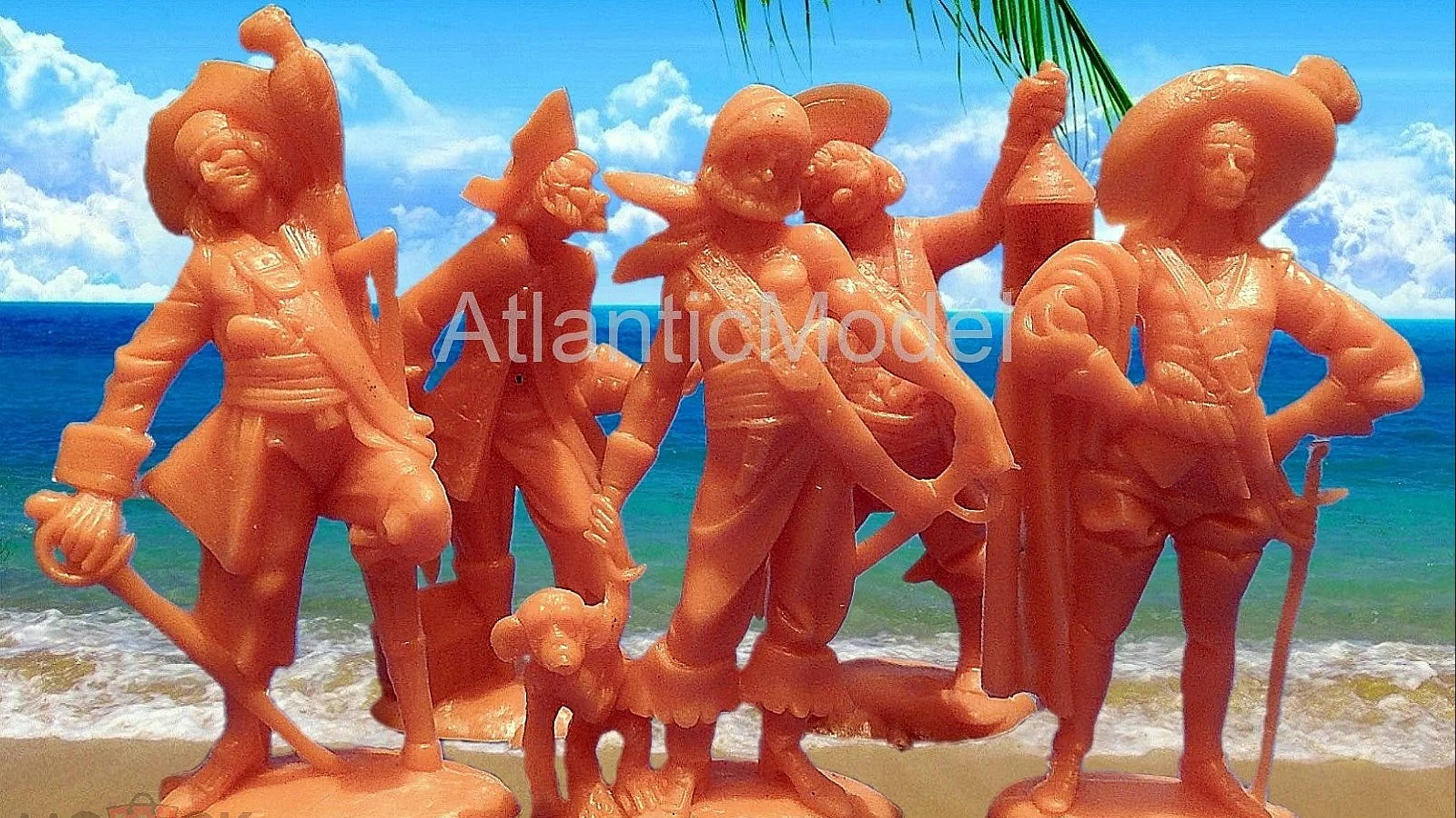 солдатики CANE пираты пять фигур пять поз один цвет смотреть онлайн