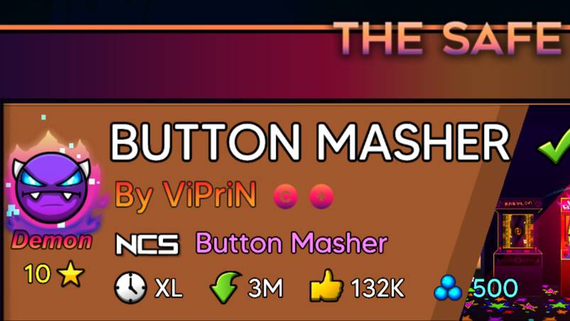 geometry dash Button MASHER смотреть онлайн