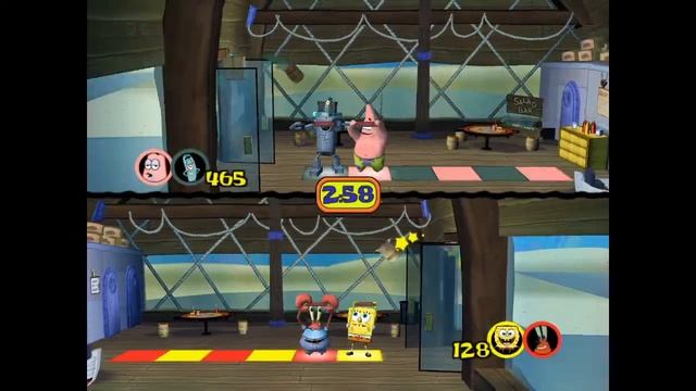 Spongebob: Lights, Camera, Pants! - Mermaid Man Pulls A Dine And Dash