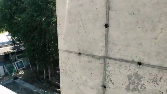 Монтаж монолитных колон.