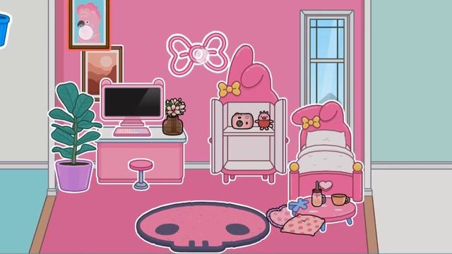 Розовая комната в TOCA BOCA. Напишите в комментариях как назвали бы вы девочку? смотреть онлайн