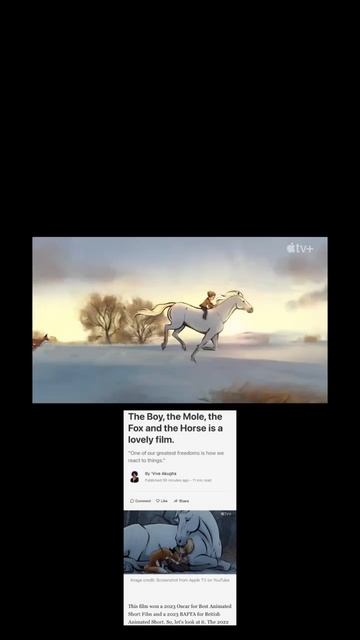 The Boy, the Mole, the Fox and the Horse is a lovely film. смотреть онлайн