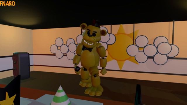 [Blender/FNAF] Golden freddy walking смотреть онлайн