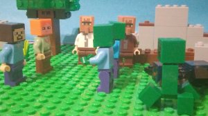 лего майнкрафт атака мобов