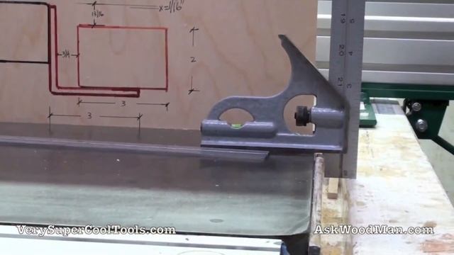 5/6 Adjustable Throat T-Square Table Saw Fence - SAE Table Saw Guide Rail Layout смотреть онлайн