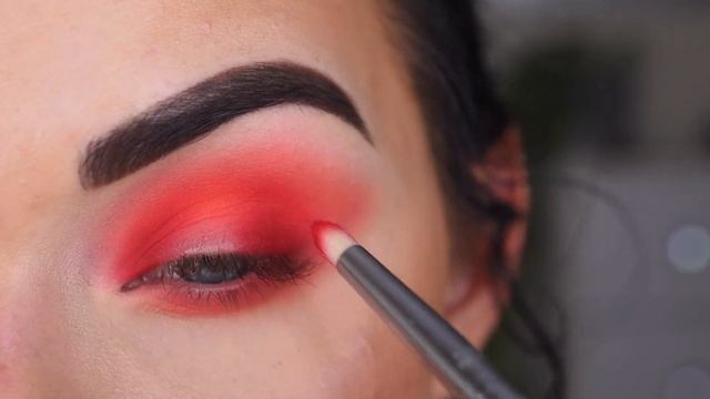 Jeffree Star Jawbreaker Eyeshadow Palette | Red & Orange Eye Makeup Tutorial смотреть онлайн