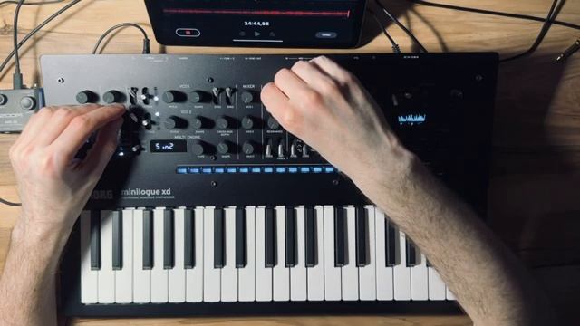 Ночная импровизация на Korg Minilogue XD смотреть онлайн