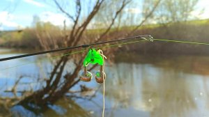 ПРОСТАЯ И УЛОВИСТАЯ СНАСТЬ. Рыбалка донной снастью на реке.