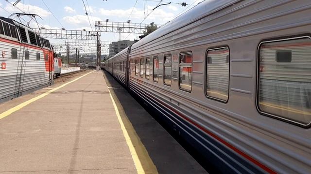 Прибытие ЭП2К-190 со скорым поездом №16Ж сообщением Волгоград-Москва смотреть онлайн