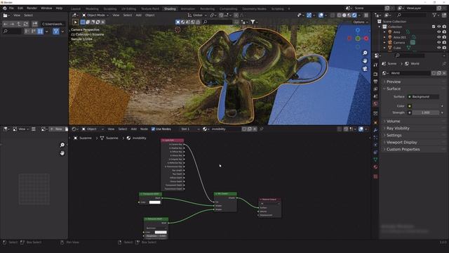 Invisibility cloaking active camouflage material sfx ( Blender Tutorial ) смотреть онлайн