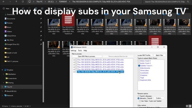 How to display subtitles from mkv files in your Samsung TV without VLC смотреть онлайн