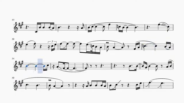 Gary Moore - Still Got The Blues (minus for alto sax). Ноты для альт саксофона. смотреть онлайн