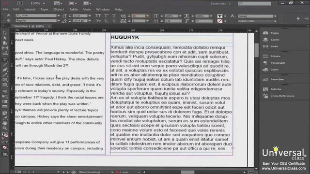 Working with Type in Adobe InDesign Tutorial смотреть онлайн