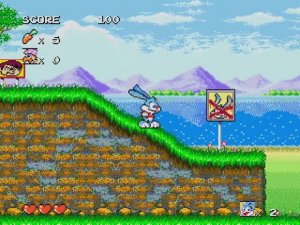 Tiny Toon Adventures - Buster's Hidden Treasure (Sega Mega Drive) - Полное прохождение (LongPlay)
