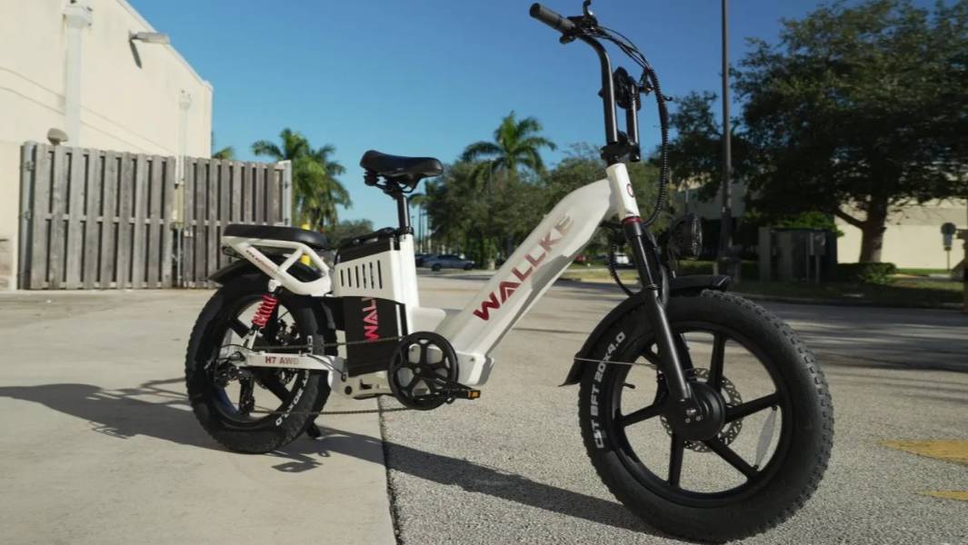 Быстрый и тяжелый электрический велосипед Wallke H7 AWD смотреть онлайн