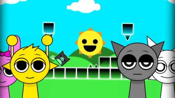 СПРУНКИ В ГЕОМЕТРИ ДЭШ | Sprunki Geometry Dash