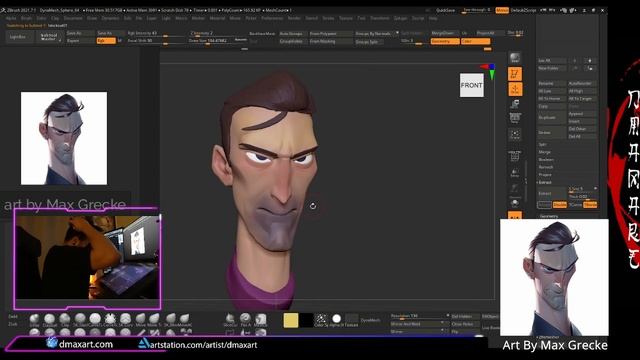 Stylized head speedsculpt Zbrush /Blender | Speedsculpt смотреть онлайн