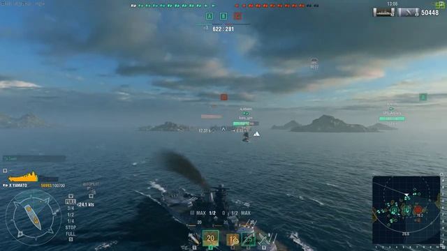 World of Warships - Yamato Gameplay ( Victory) смотреть онлайн