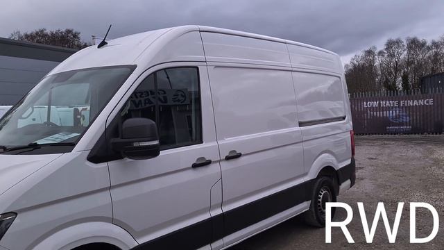 VW Crafter Van For Sale In White L2 MWB Hi Roof RWD Air Con ULEZ Euro6 Finance Delivery смотреть онлайн