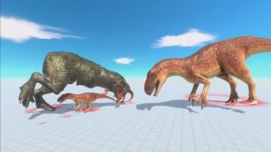 ЛАЗЕРНЫЙ ТИРЕКС ПРОТИВ ДИНОЗАВРОВ 🔥😱 Animal Revolt Battle Simulator