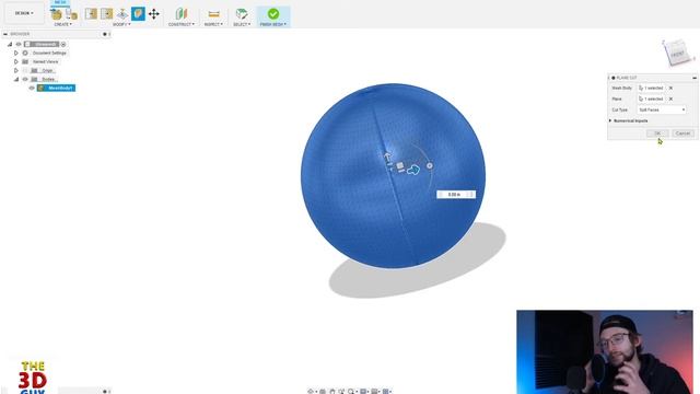 How To Split Mesh Bodies In Fusion360