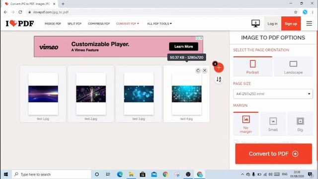 Convert JPG Images To PDF File Without Downloading Any Software, FOR FREE !!! Online Conversion !! смотреть онлайн