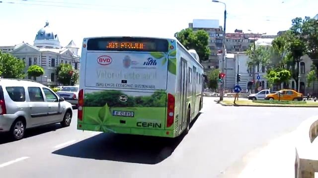 Autobuz electric BYD (IF 01 BYD) la Universitate pe linia 381 RATB смотреть онлайн