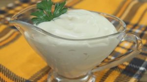 Постный майонез. Майонез без яиц и молока. Майонезный соус.