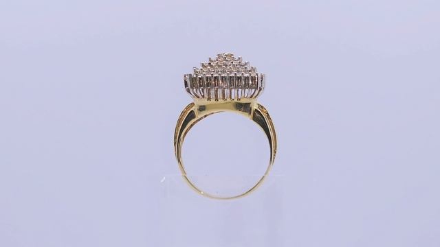 Золотое кольцо с бриллиантами 585° смотреть онлайн