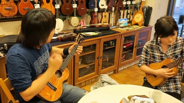 Kamaka HF-3D 2i + Kanile'a Mango Ukulele Jam Oct. 11th, 2016 @ Ukulele Mania, Tokyo смотреть онлайн